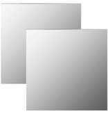 VidaXL Wandspiegels 2 st vierkant 40x40 cm glas