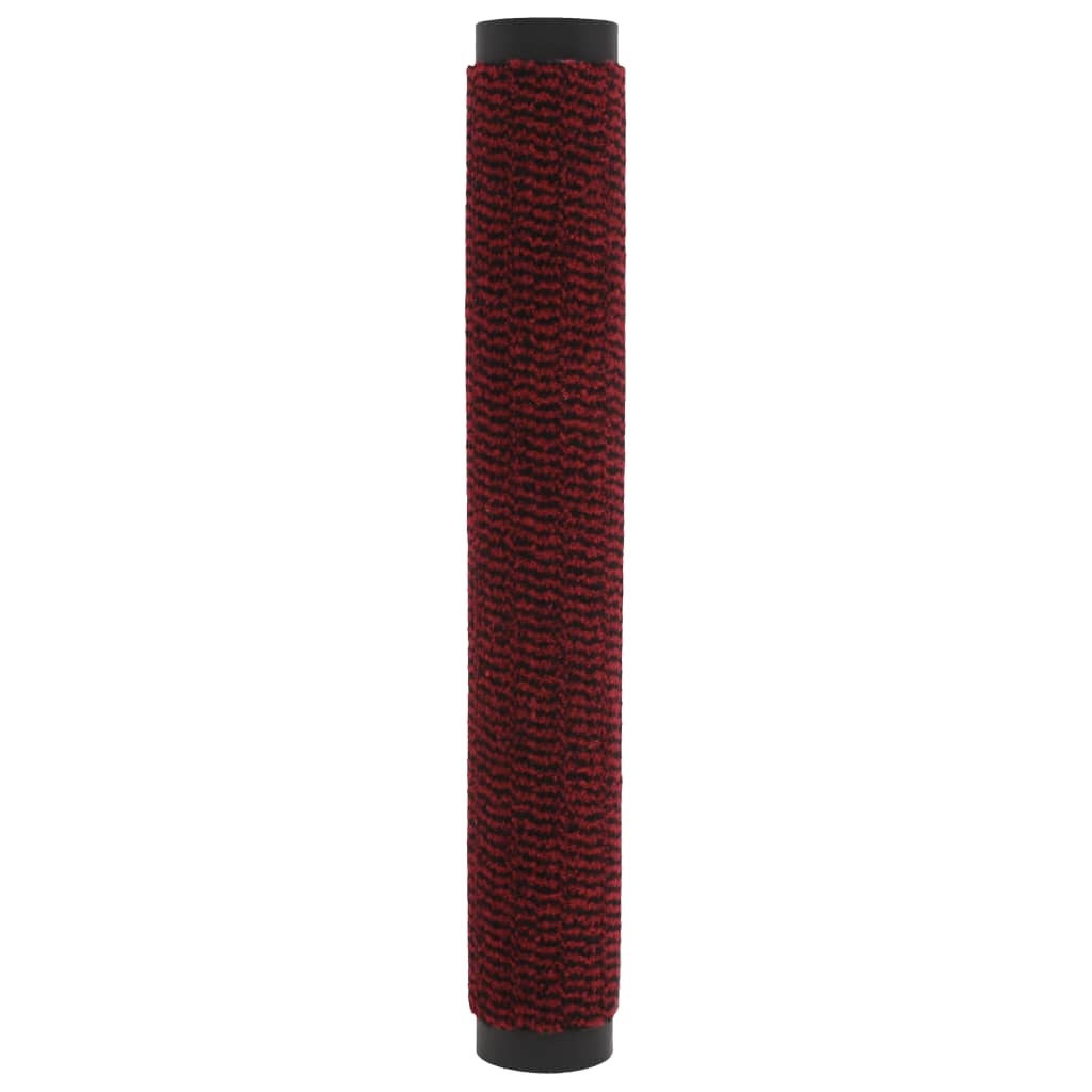 VidaXL Droogloopmatten 2 st rechthoekig getuft 120x180 cm rood