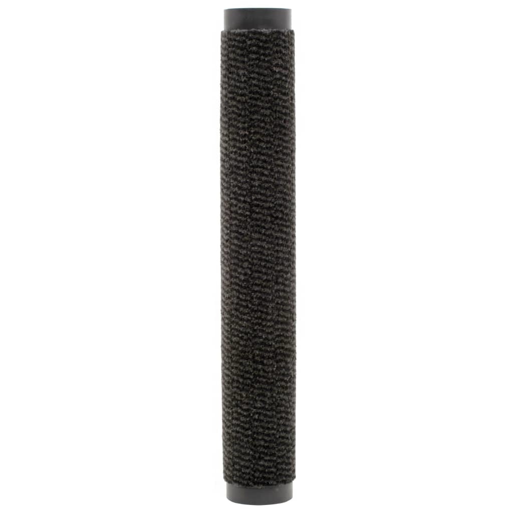 VidaXL Droogloopmatten 2 st rechthoekig getuft 120x180 cm zwart