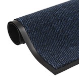 VidaXL Droogloopmatten 2 st rechthoekig getuft 90x150 cm blauw