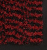 VidaXL Droogloopmatten 2 st rechthoekig getuft 90x150 cm rood