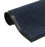 VidaXL Droogloopmatten 2 st rechthoekig getuft 80x120 cm blauw
