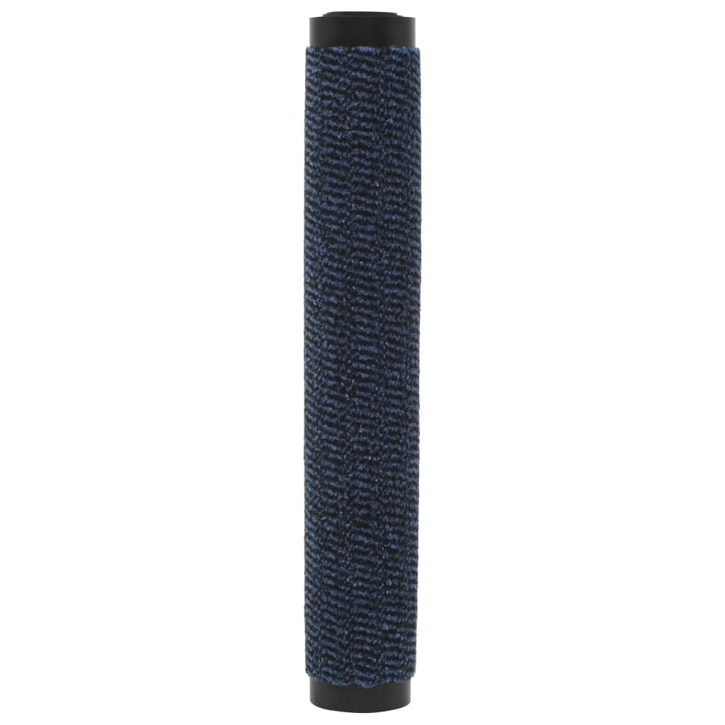 VidaXL Droogloopmatten 2 st rechthoekig getuft 80x120 cm blauw
