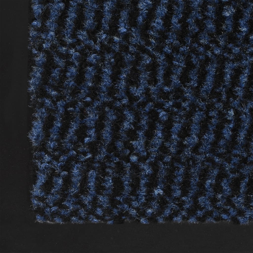 VidaXL Droogloopmatten 2 st rechthoekig getuft 80x120 cm blauw