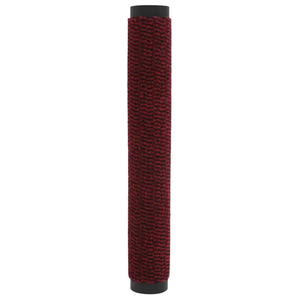 VidaXL Droogloopmatten 2 st rechthoekig getuft 80x120 cm rood