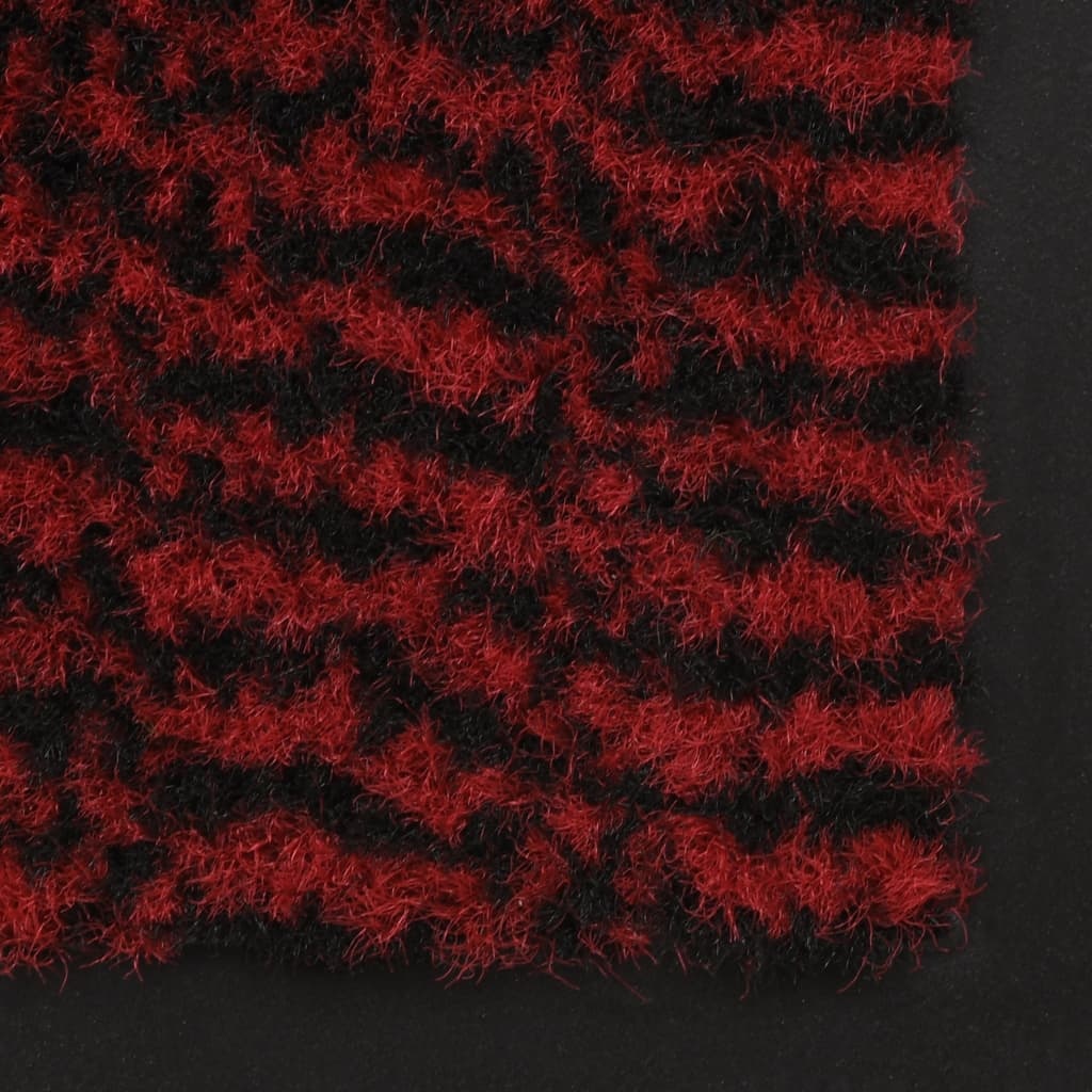 VidaXL Droogloopmatten 2 st rechthoekig getuft 80x120 cm rood