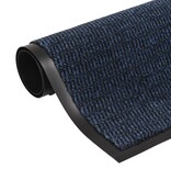 VidaXL Droogloopmatten 2 st rechthoekig getuft 40x60 cm blauw