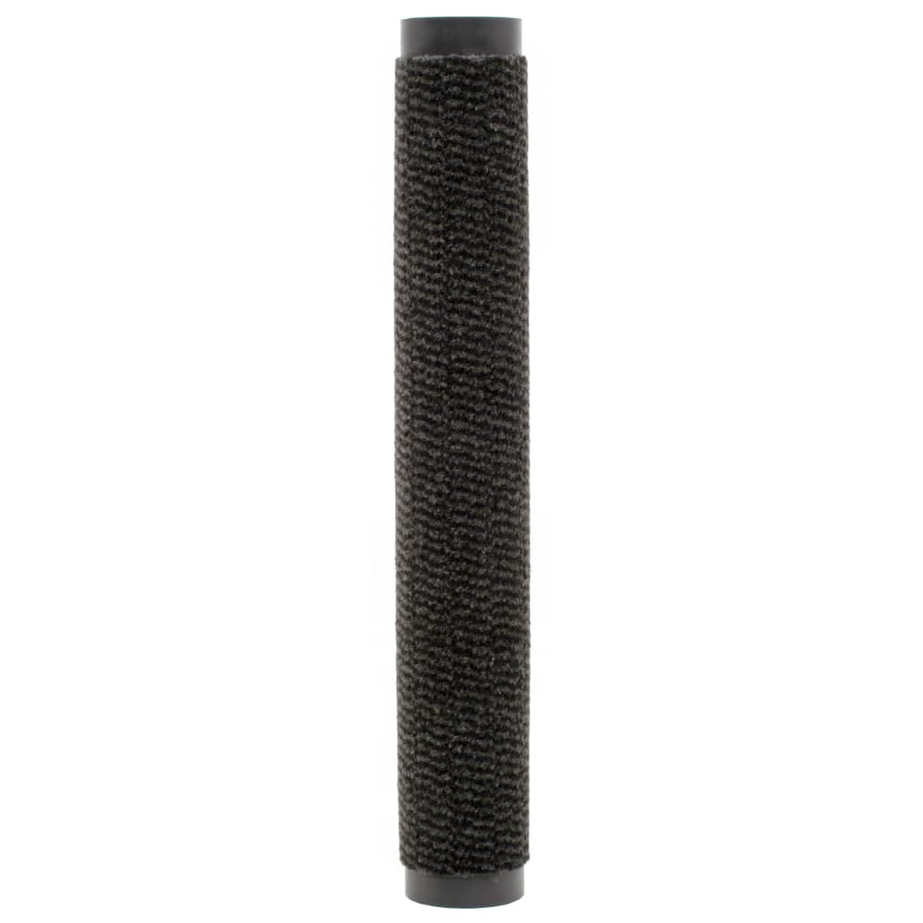 VidaXL Droogloopmatten 2 st rechthoekig getuft 40x60 cm zwart