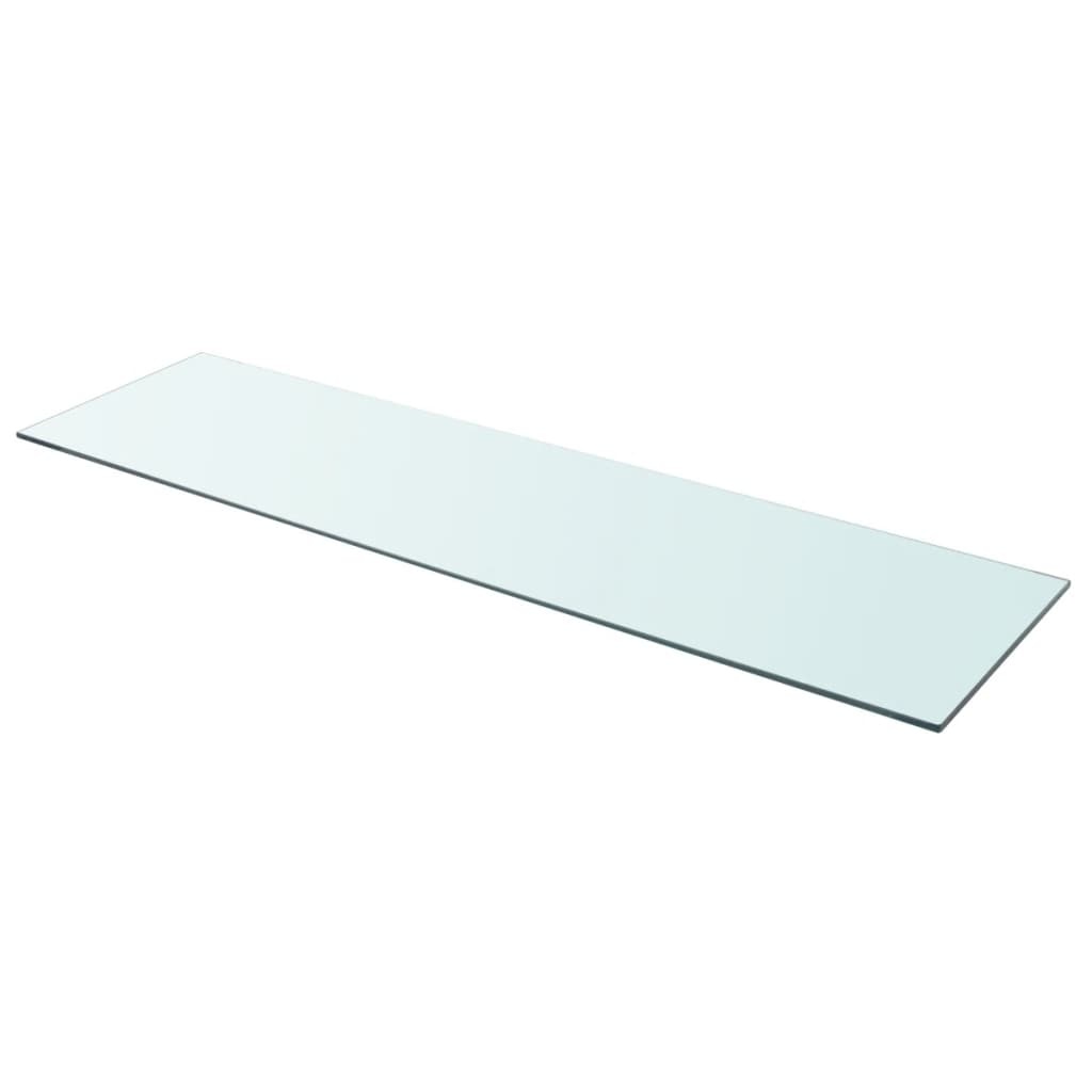 vidaXL Schappen 2 st 110x30 cm glas transparant