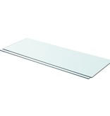 vidaXL Schappen 2 st 80x30 cm glas transparant