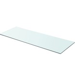 vidaXL Schappen 2 st 80x30 cm glas transparant