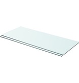 vidaXL Schappen 2 st 70x30 cm glas transparant