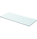 vidaXL Schappen 2 st 70x30 cm glas transparant