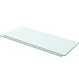 vidaXL Schappen 2 st 60x20 cm glas transparant