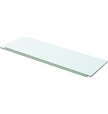 vidaXL Schappen 2 st 60x15 cm glas transparant