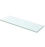 vidaXL Schappen 2 st 60x15 cm glas transparant