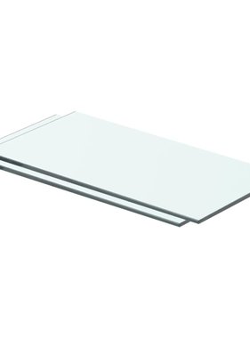 vidaXL Schappen 2 st 40x15 cm glas transparant