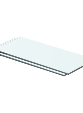 vidaXL Schappen 2 st 40x12 cm glas transparant