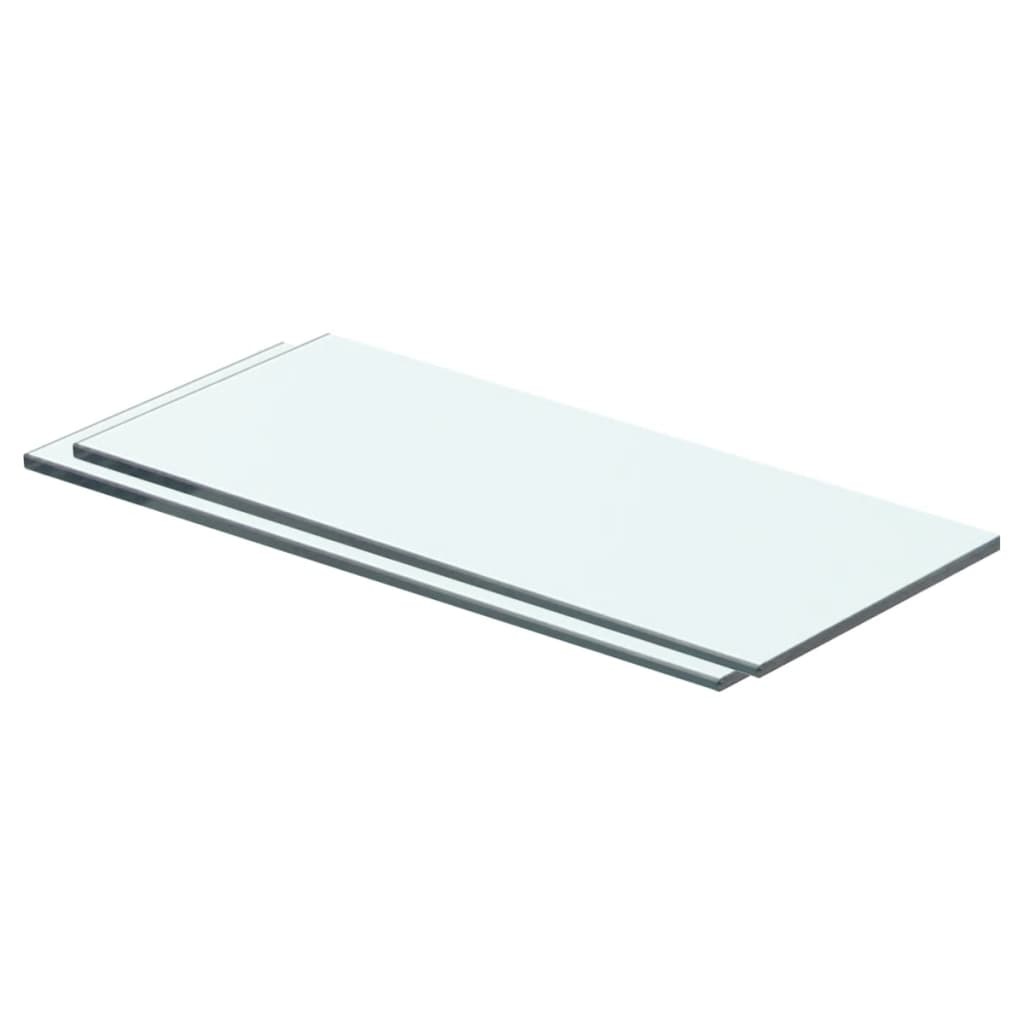 vidaXL Schappen 2 st 40x12 cm glas transparant