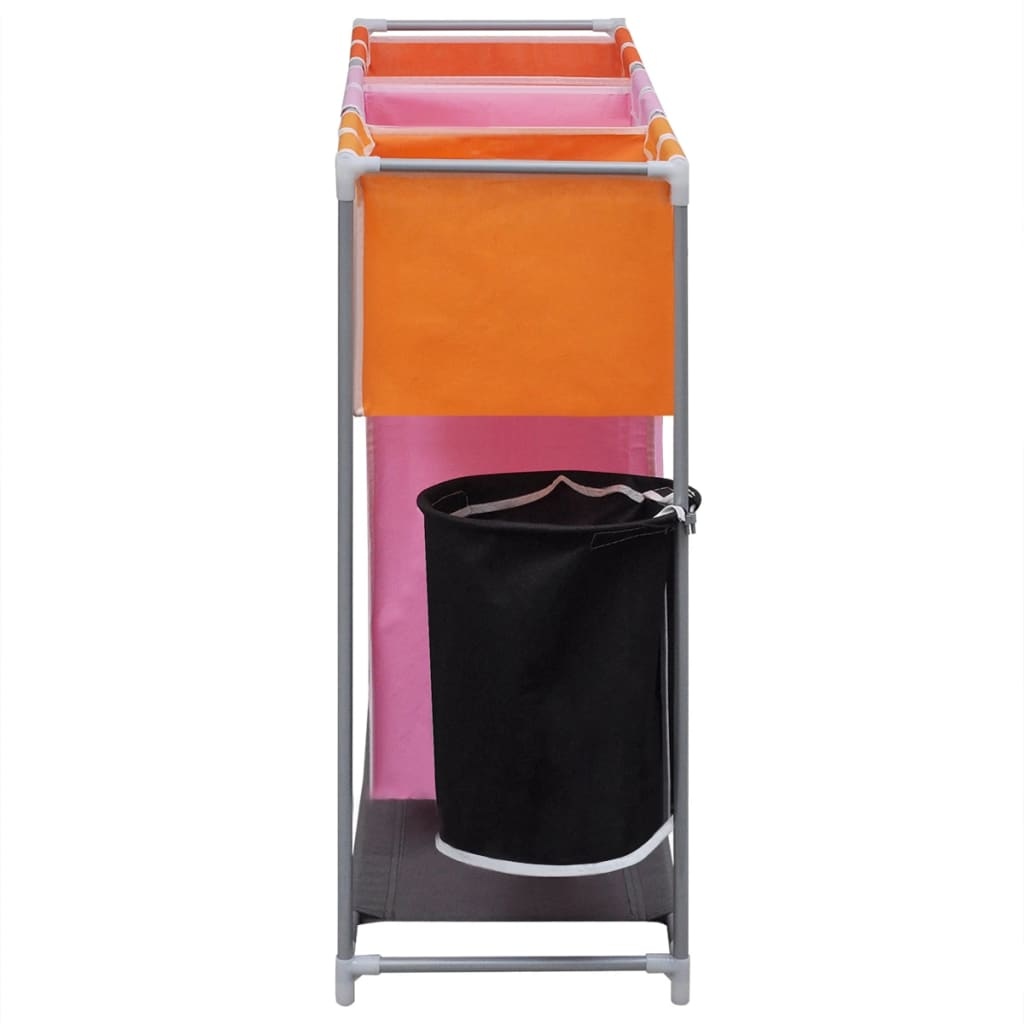 VidaXL 3-delige Wassorteerders 2 st met wasmand