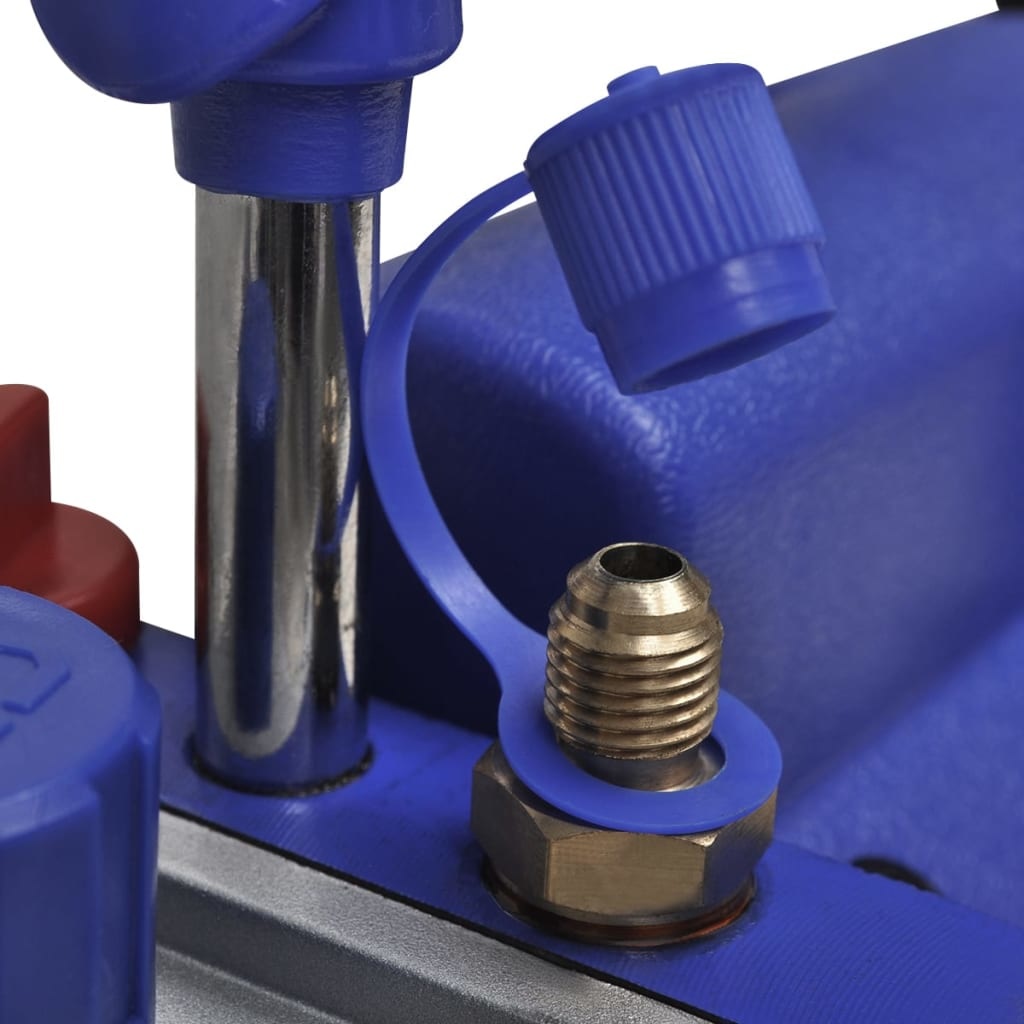 VidaXL Vacuümpomp 1-traps met 2-voudige manometerset