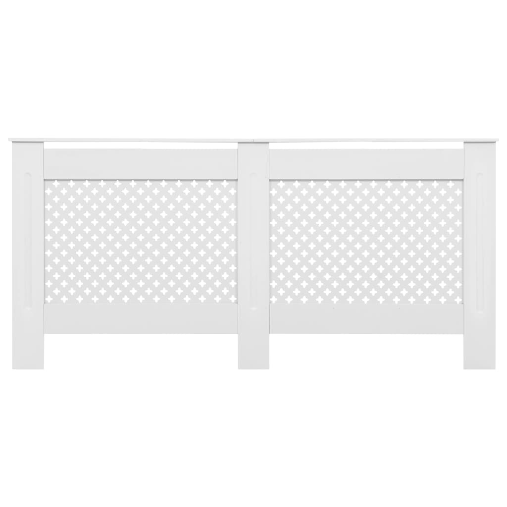 VidaXL Radiatorombouwen 2 st 152x19x81,5 cm MDF wit
