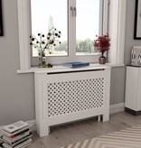 VidaXL Radiatorombouwen 2 st 112x19x81,5 cm MDF wit