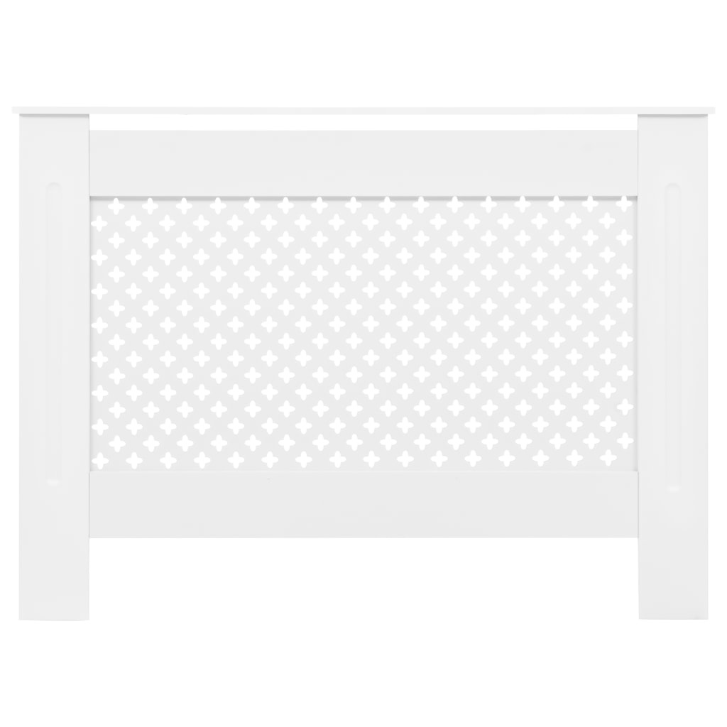 VidaXL Radiatorombouwen 2 st 112x19x81,5 cm MDF wit