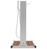 VidaXL Buitendouche met bak HKC roestvrij staal