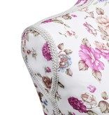 VidaXL Etalagepop torso vrouw katoen wit met rozenprint