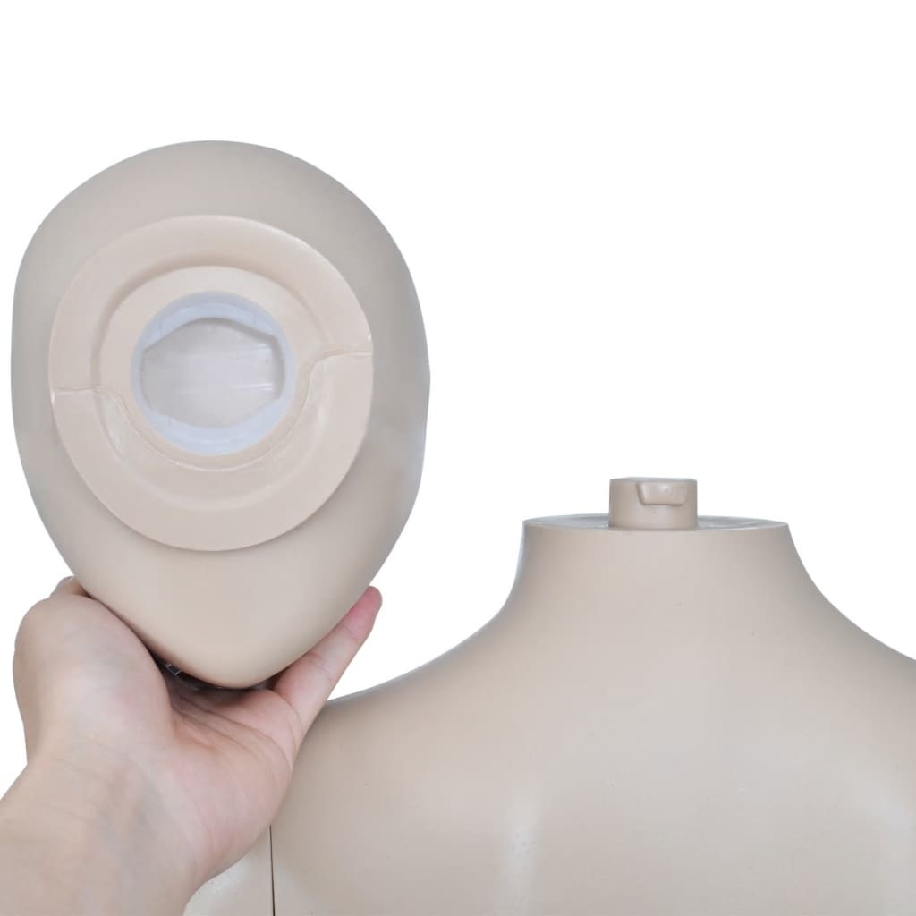 VidaXL Etalagepop vrouw rond hoofd