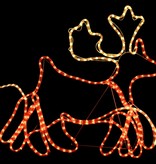 VidaXL Kerstverlichting 6 rendieren en slee 2160 LED's XXL 7 m