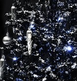 VidaXL Kerstboom sneeuwend met paraplubasis 190 cm PVC zwart