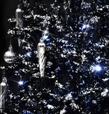 VidaXL Kerstboom sneeuwend met paraplubasis 170 cm PVC zwart