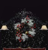 VidaXL Kerstboom sneeuwend met paraplubasis 170 cm PVC blauw