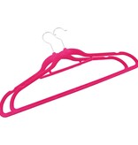 VidaXL 100-delige Kledinghangerset anti-slip fluweel roze