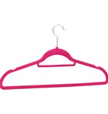 VidaXL 100-delige Kledinghangerset anti-slip fluweel roze