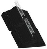 VidaXL 50-delige Kledinghangerset anti-slip fluweel zwart