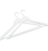 VidaXL 50-delige Kledinghangerset anti-slip hardhout wit