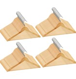 VidaXL 100-delige Kledinghangerset anti-slip hardhout