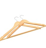VidaXL 100-delige Kledinghangerset anti-slip hardhout