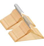 VidaXL 50-delige Kledinghangerset anti-slip hardhout