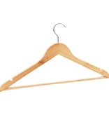 VidaXL 50-delige Kledinghangerset anti-slip hardhout