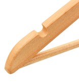 VidaXL 50-delige Kledinghangerset anti-slip hardhout