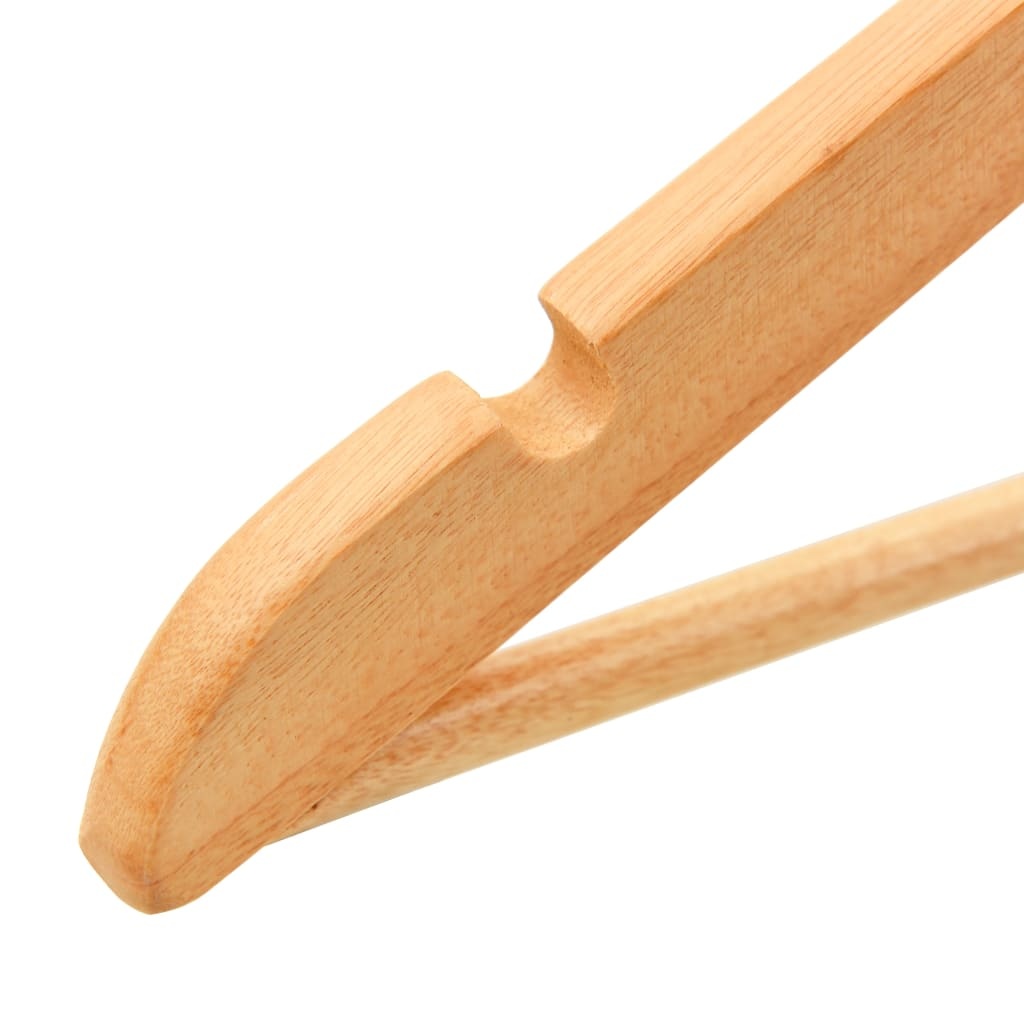 VidaXL 50-delige Kledinghangerset anti-slip hardhout