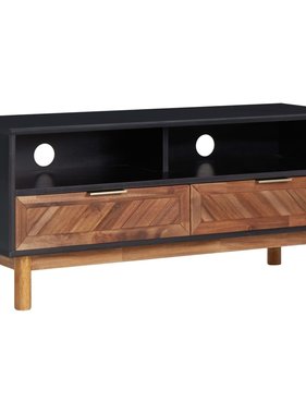 VidaXL Tv-meubel 100x35x45 cm massief acaciahout en MDF