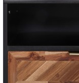 vidaXL Tv-meubel 100x35x45 cm massief acaciahout en MDF