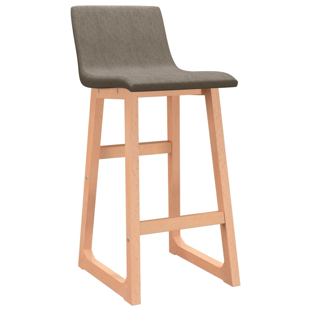 vidaXL Barstoelen 2 st stof taupe