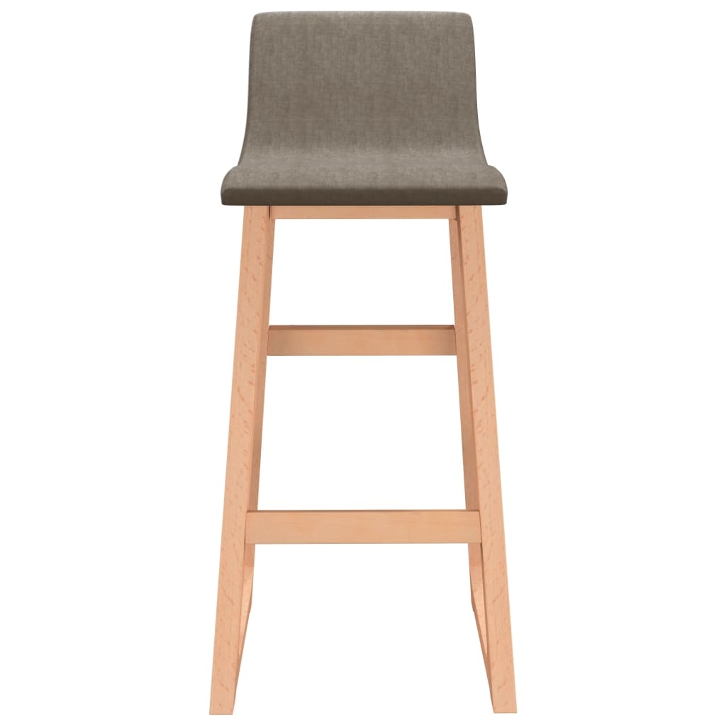 vidaXL Barstoelen 2 st stof taupe