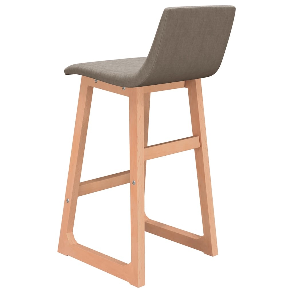 vidaXL Barstoelen 2 st stof taupe